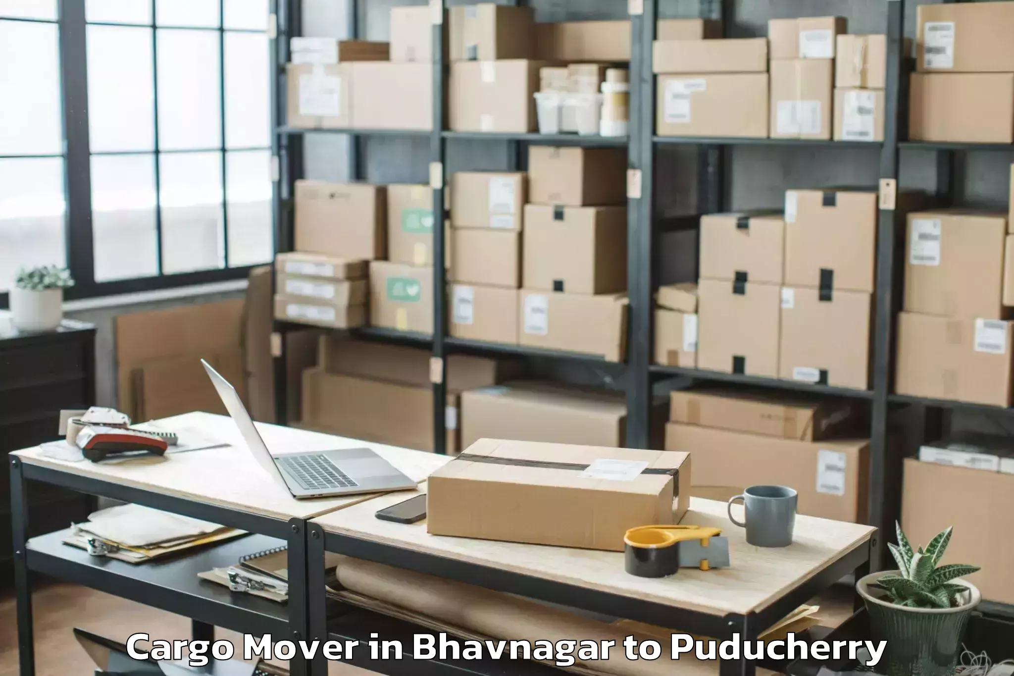 Trusted Bhavnagar to Pondicherry University Cargo Mover